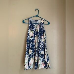 Polo Ralph Lauren kids dress floral tank ruffle hem dress wedding summer 8-10